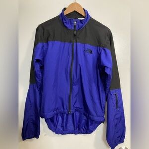 The North Face Blue and Black Windbreaker - running jacket m